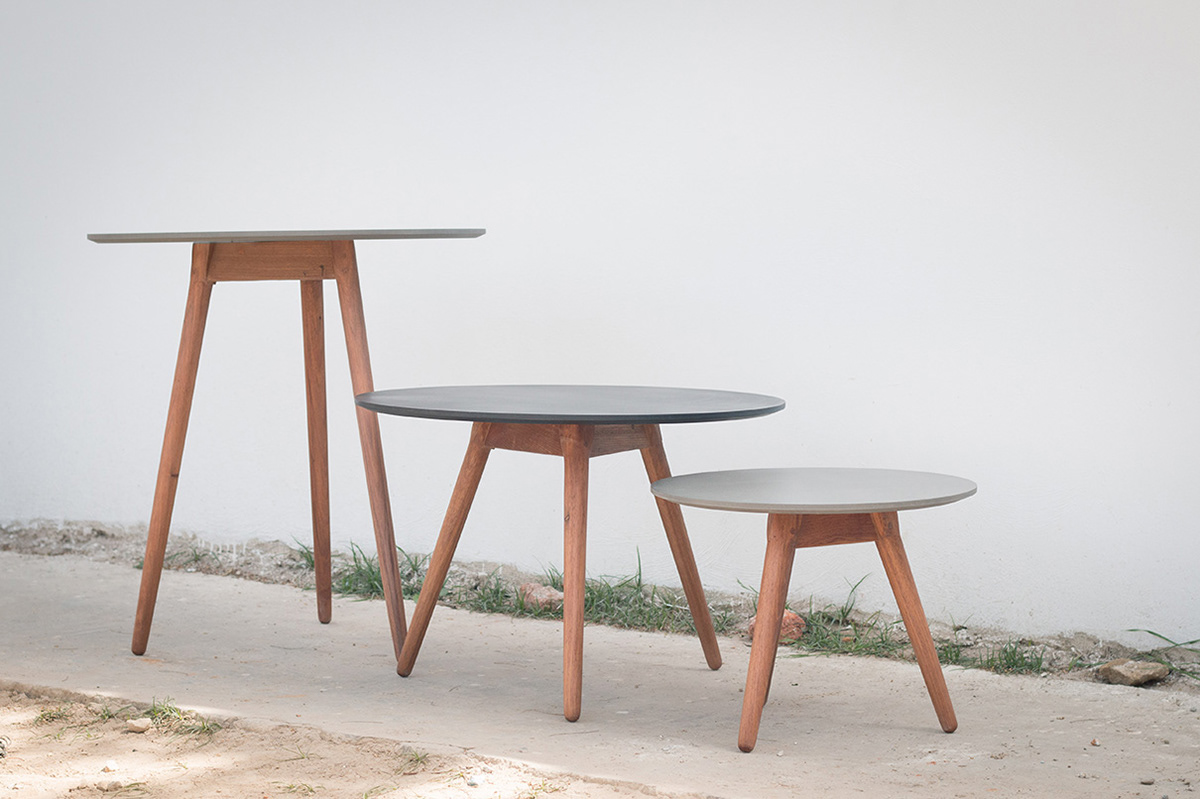 furniture coffee table grey wood circle