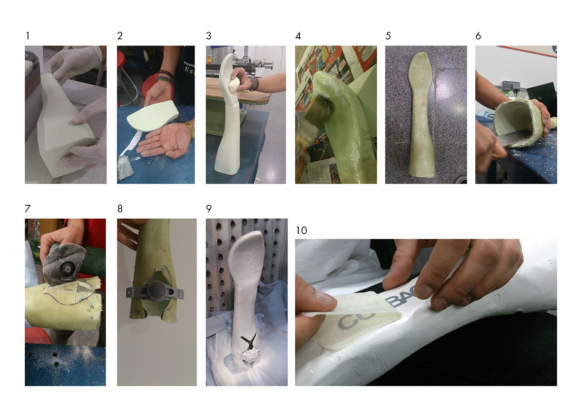 Surf prosthetic Prosthetic Hand cutback