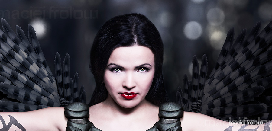 angel dark city wings lips woman Armor night Dangerous tatoo ferocious fantasy mythology