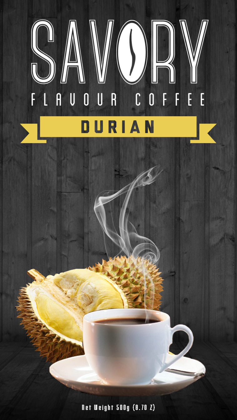 Coffee Durian avocado coffeebrand drink Fruit brand inovation wood logo concept premium
