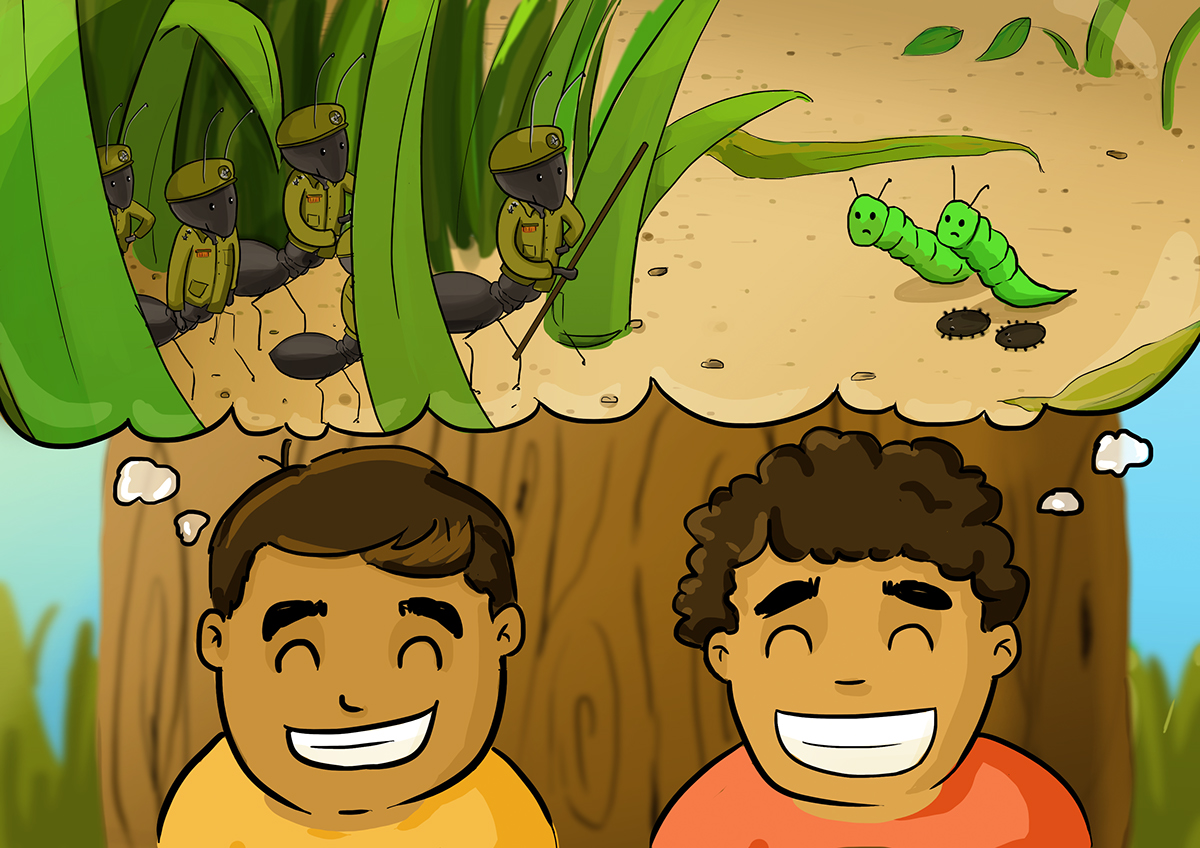 ILLUSTRATION  story children's book illustration cartoon Nature knowledge Fun digital painting children visualisation
