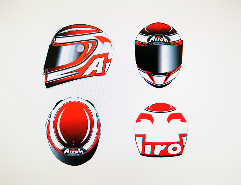 Helmet hecto Hector barbera design Competition contest Pilot motogp rider spain