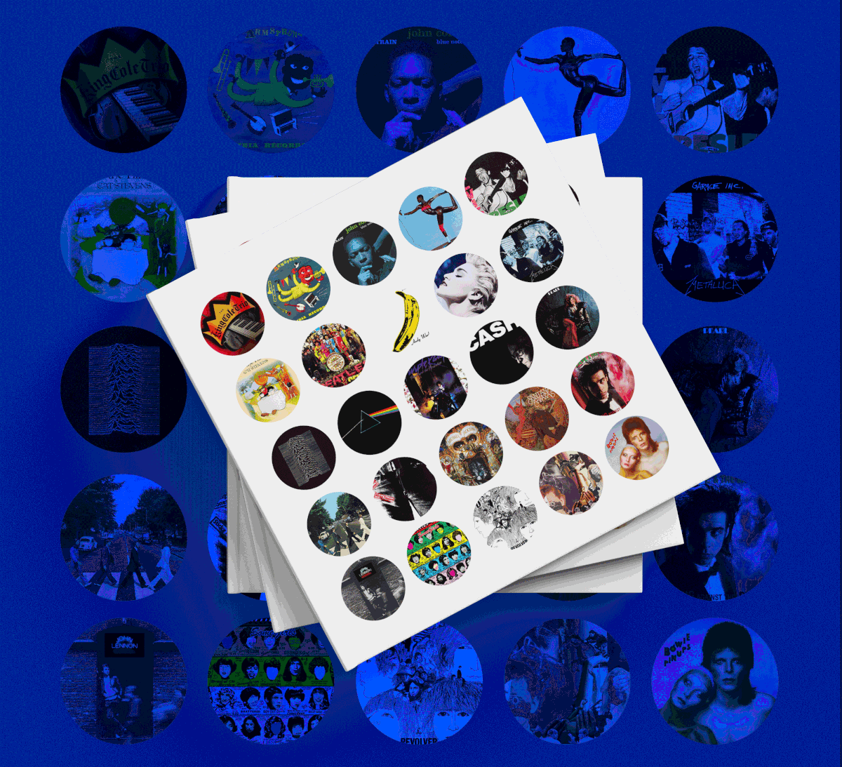 album art editorial design  Fan Art fanzine graphic design  music publication design Vinyl Covers