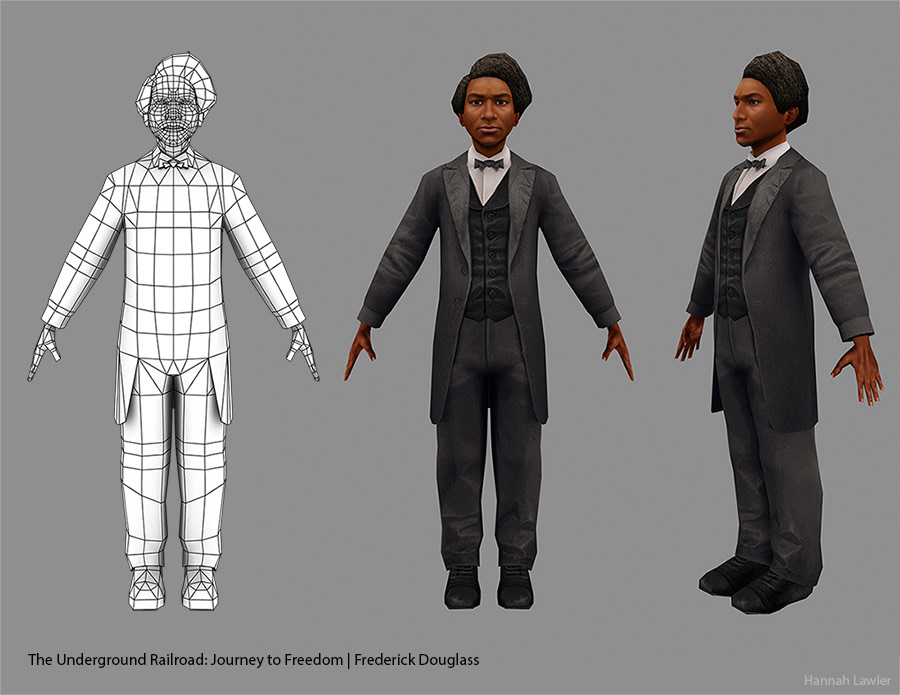 underground railroad Game Art Game characters Low Poly historical