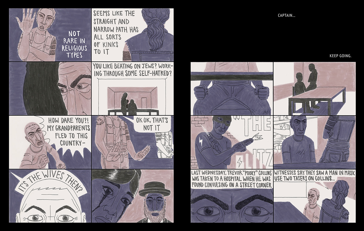 comics police interrogation captain Kaplan multiple personalities crime dissociative identity tasers