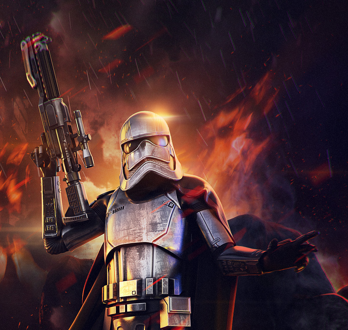 star wars phasma captain stormtrooper galaxy clone droid