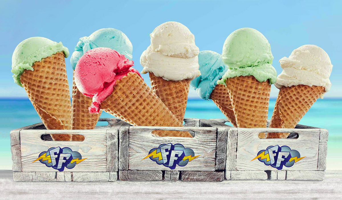 graphic design  ice cream logo mascotte MM design school package design  trademark графический дизайн Мороженое упаковка