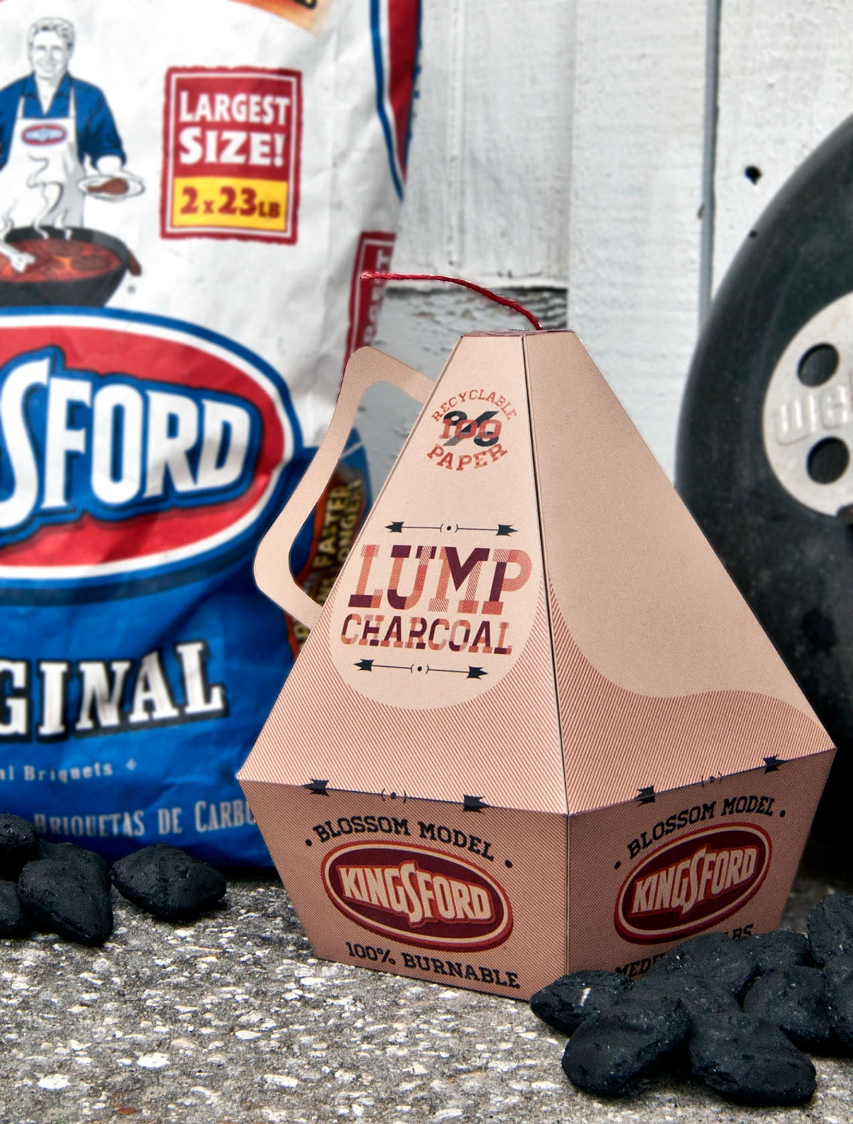 king Kingsford charcoal  Coal  fire  Outdoors Nick kyle  RINGLING  Packaging Pack  48 hours redesign Competition