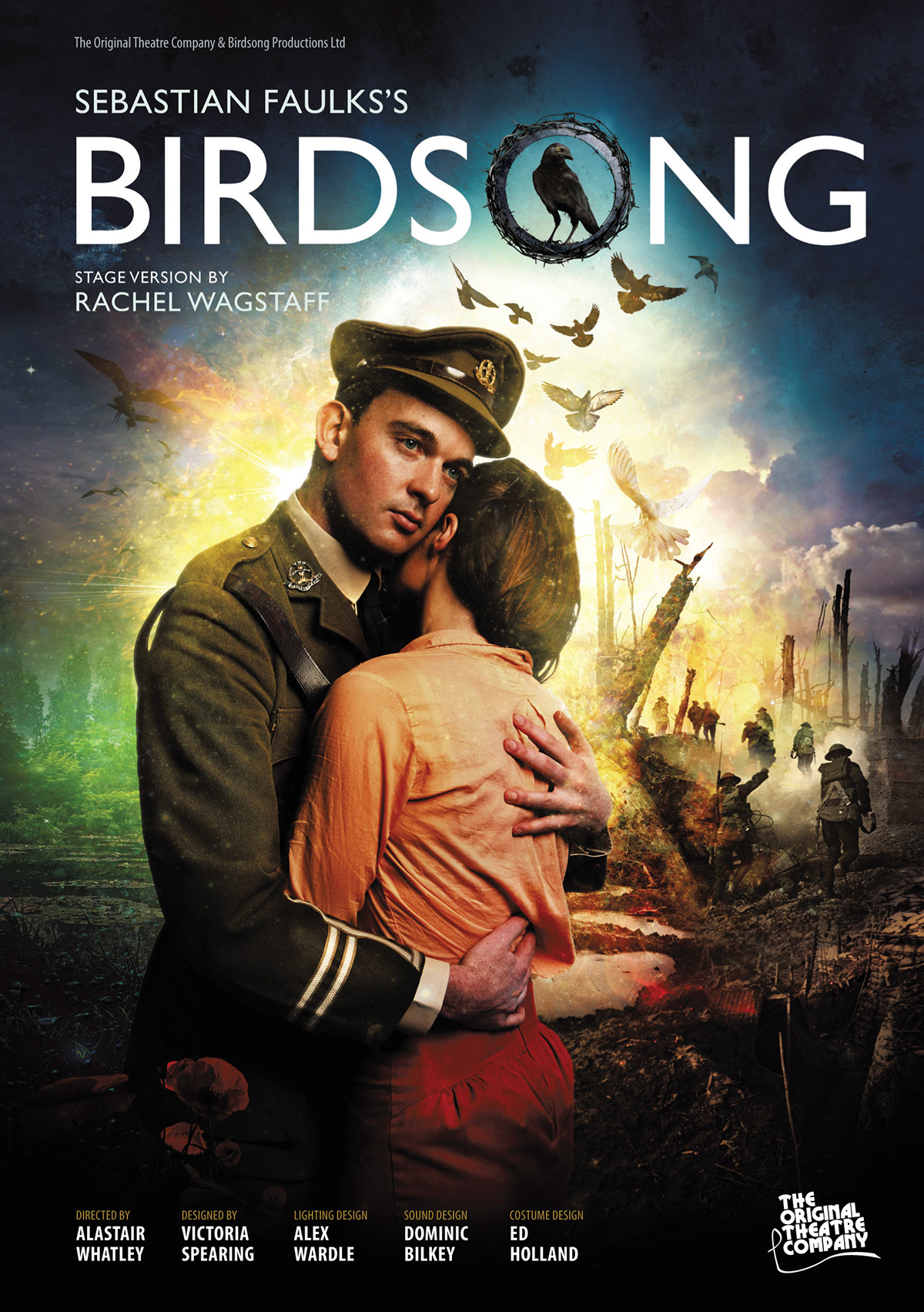 Theatre poster book sebastian faulks birdsong War Steve Rawlings steve rawlings illustration