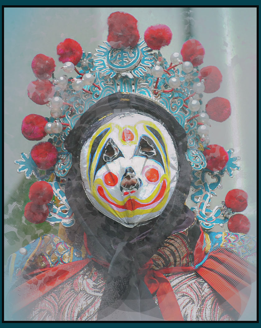 bian lian masks chinese chinese masks Photography  photoshop 'Face-Changing' design graphic design  sichuan opera