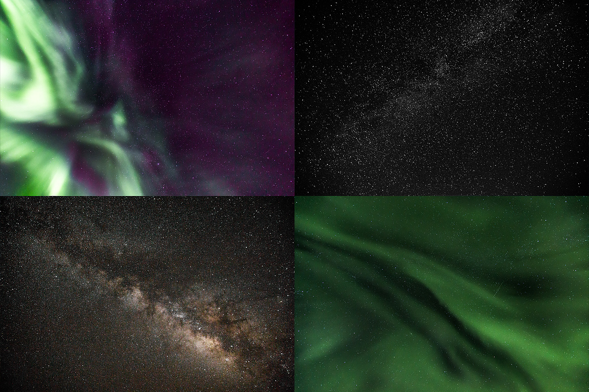 aurora Space  backgrounds textures night SKY stars universe northern lights