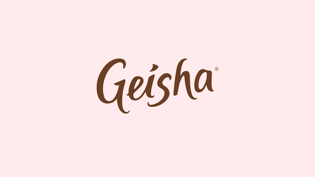 Pentagon Design Fazer geisha chocolate packages Cherry Blossom spring pink