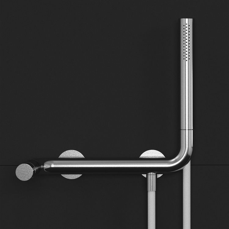 design industrial design  Form bath water Extrusion architecture concept sculpture faucets