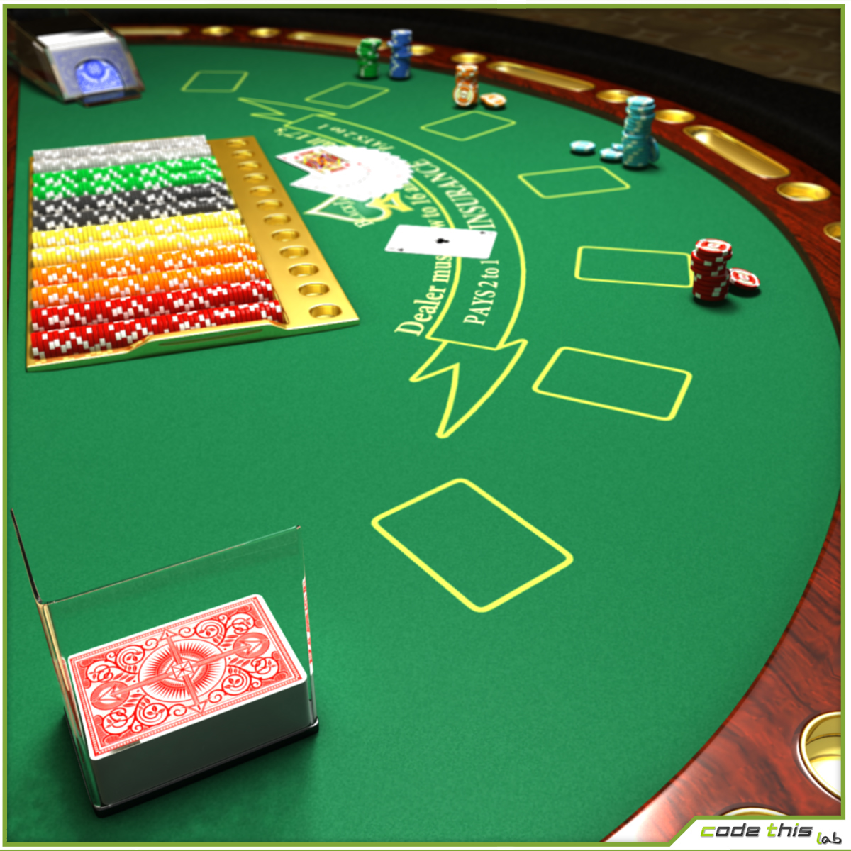 casino roulette tables chips fiches Poker blackjack chairs rake cupholders cards gambling betting texas holdem 3dgraphics