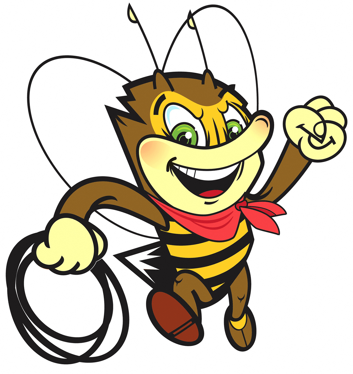 bee food icon barbeque cartoon catering Character design  comic graphic design  ILLUSTRATION  Layout logo Mascot sketch