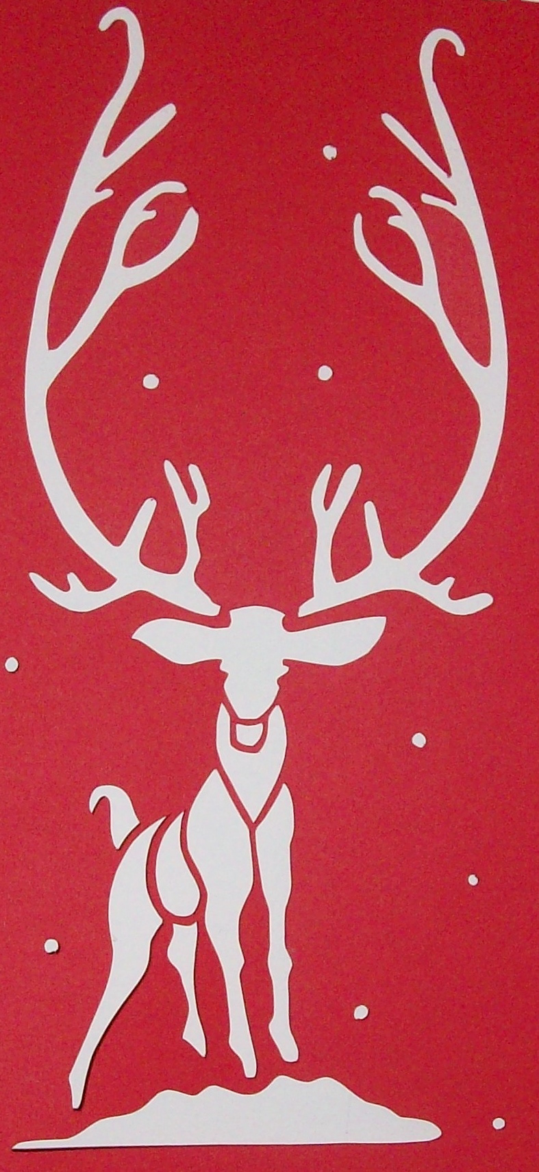 Paper cutting Christmas experimental