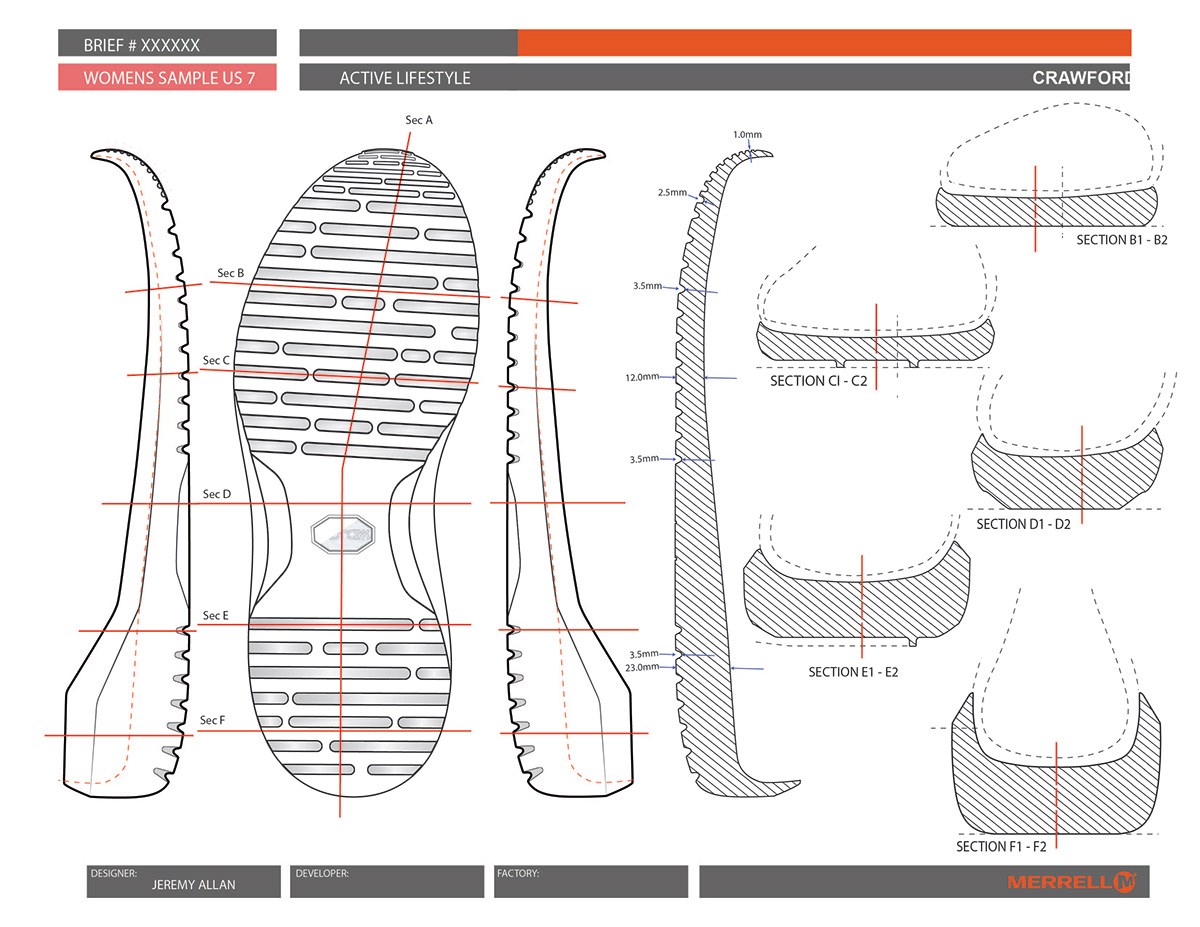 Merrell Footwear footwear footwear design ckinspiration Kicksonfire soleology shoes product design  solecollector