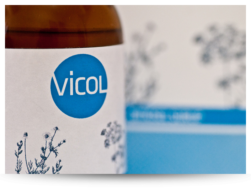 vicol  syrup package box food supplement baby