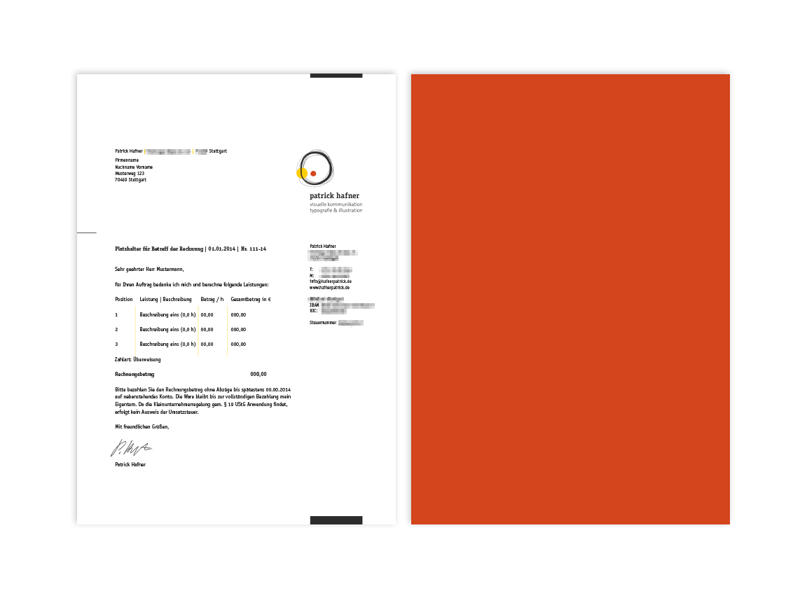 Patrick hafner Corporate Design circles dots yellow orange red process inspiration scribbles typo colours logo Stationery