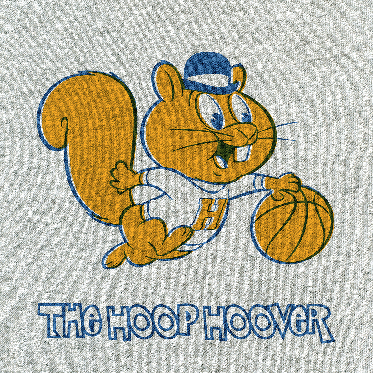 1960s old vintage Retro Mascot sport mascot tee t-shirt basketball hoop NBA comic Hanna Barbera animal squirrel