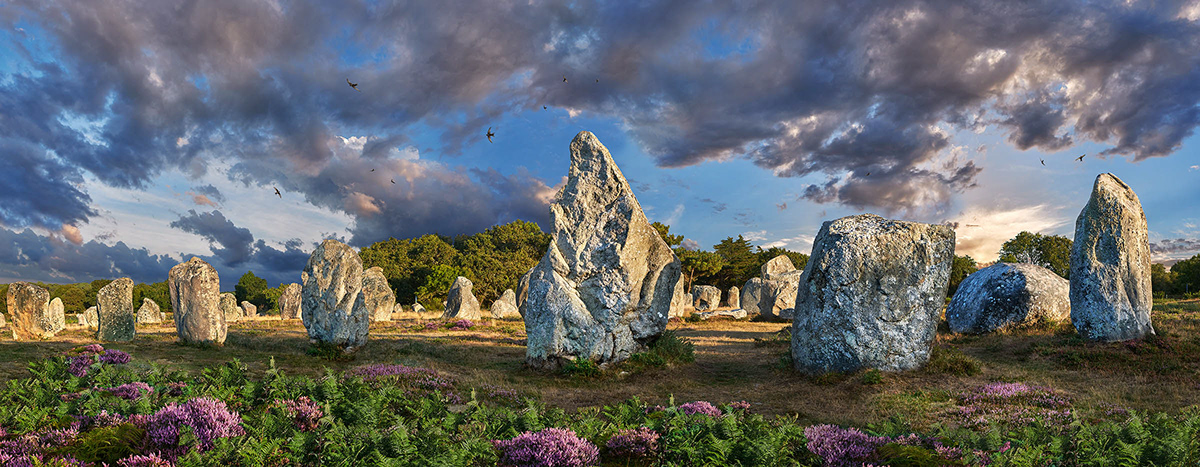 Photo of Carnac  prehistoric standing stone circle by photographer Paul E Williams