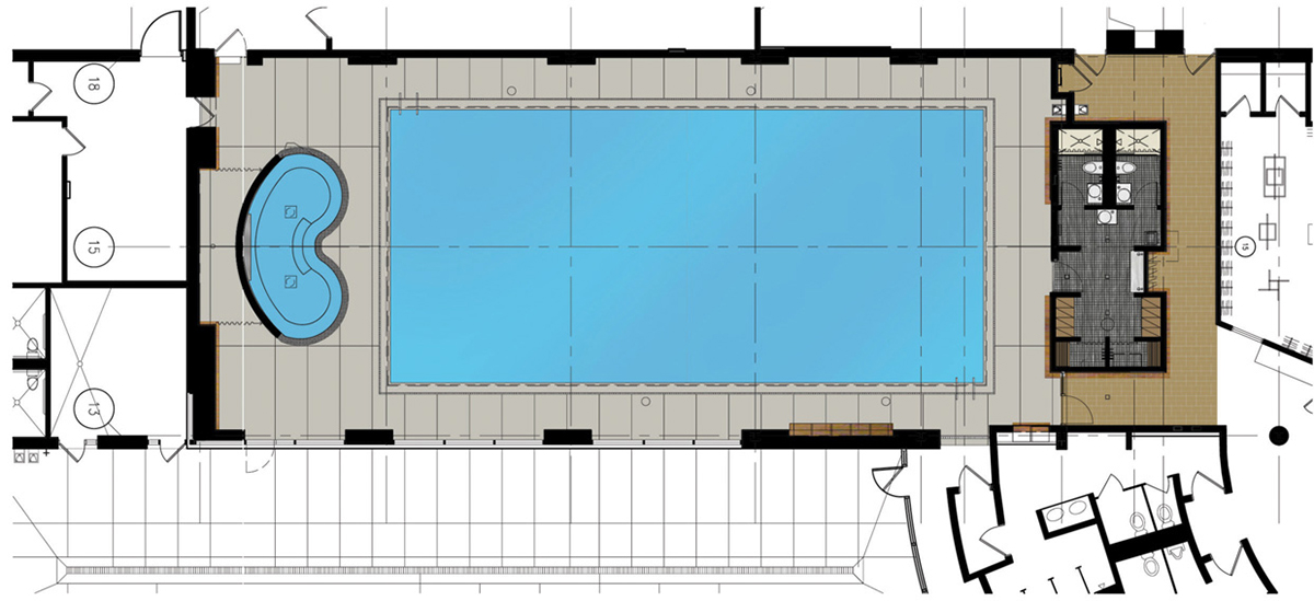 Midtown Tennis Club Bannockburn Pool addition dmac