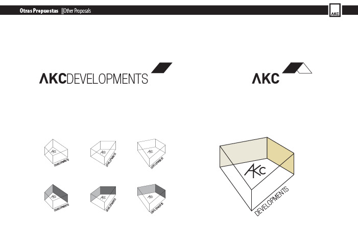 AKC developments manchester brand logo houses identity Website