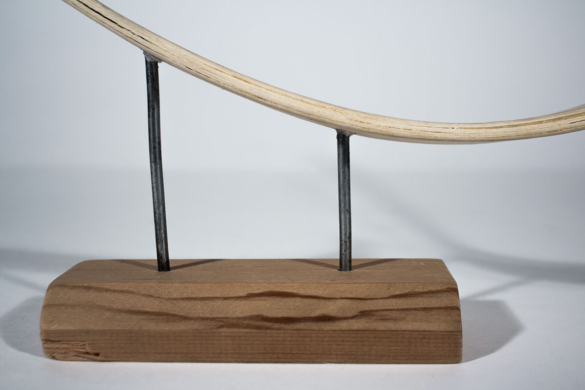 Fabrication Methods lathe acrylic wood bending sculpture