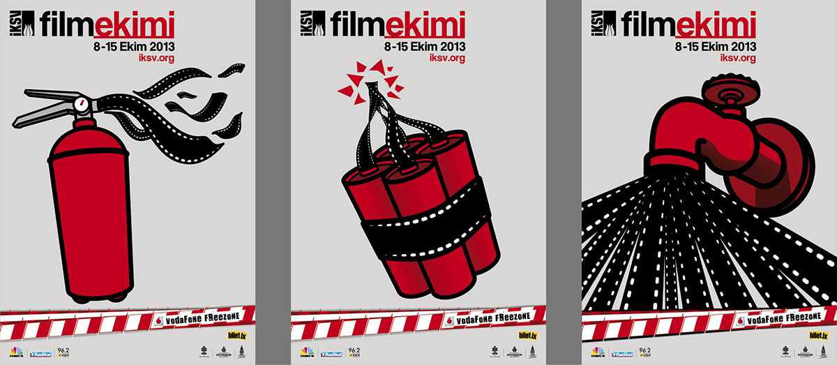 filmekimi poster movie festival red black iksv