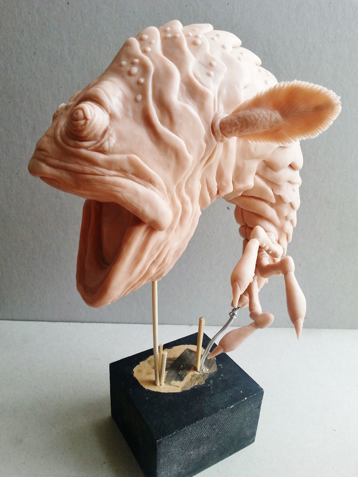 Starwars creature creaturedesign art artistic sculpture fantasy sea fish fins clay polymerclay  