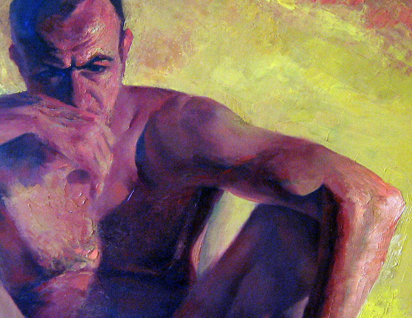 self portrait  portrait man oil on canvas visual arts 