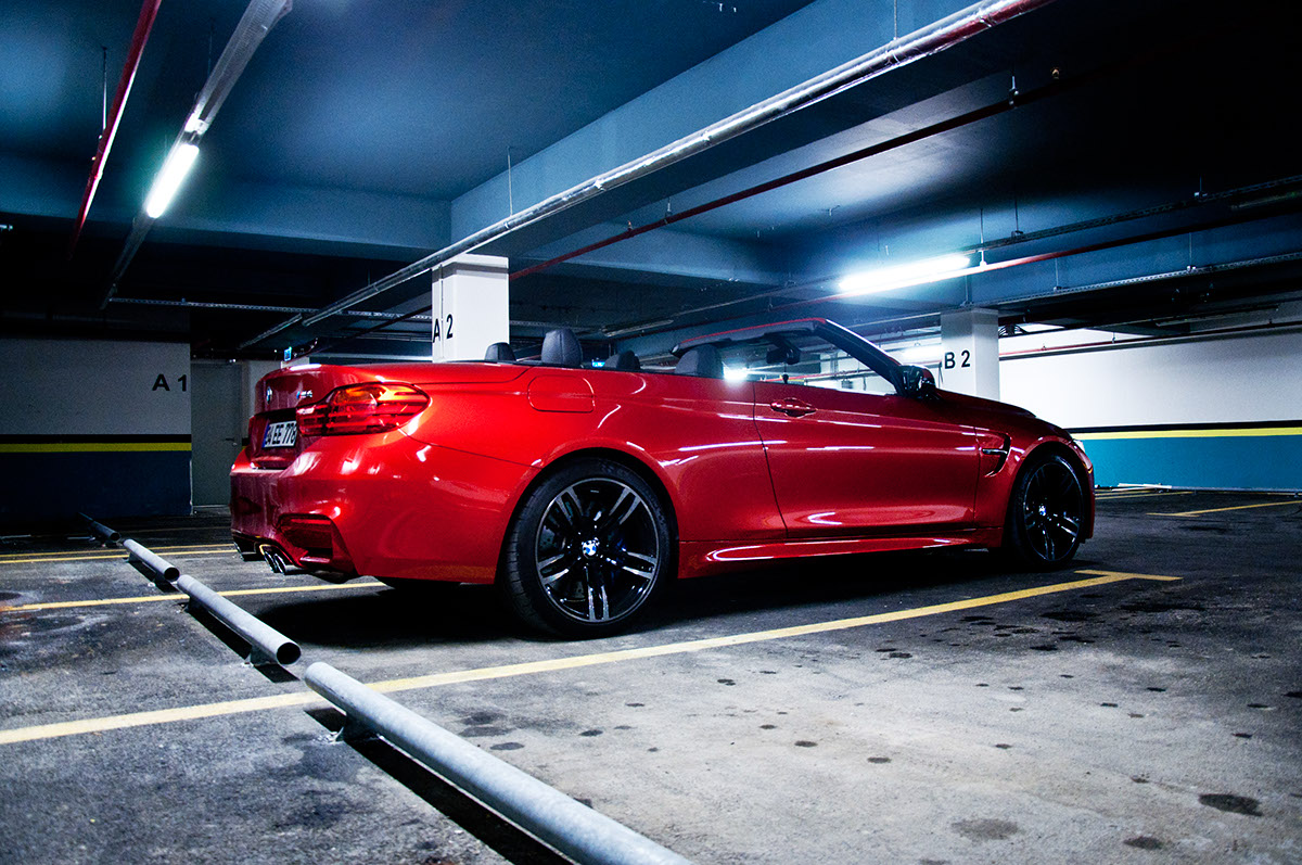 BMW car photography m4 garage