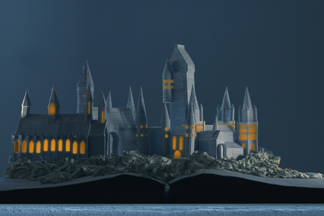 stopmotion harry potter Hogwarts Miniature book stop frame