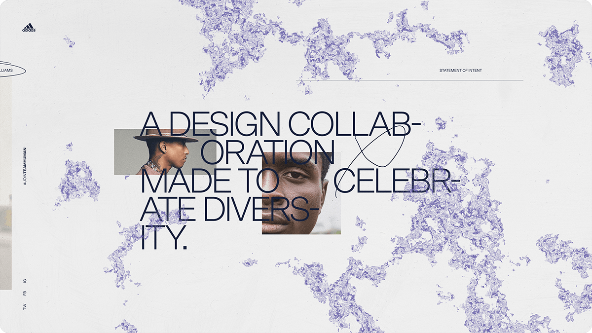 adidas clean colour concept generative art graphic design  minimal typography   Web Design  Website