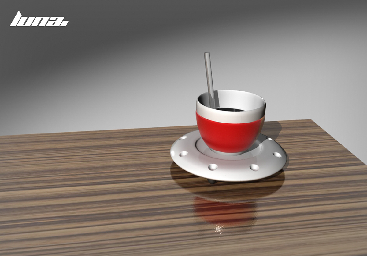 Espresso Cup UFO sci-fi ceramic