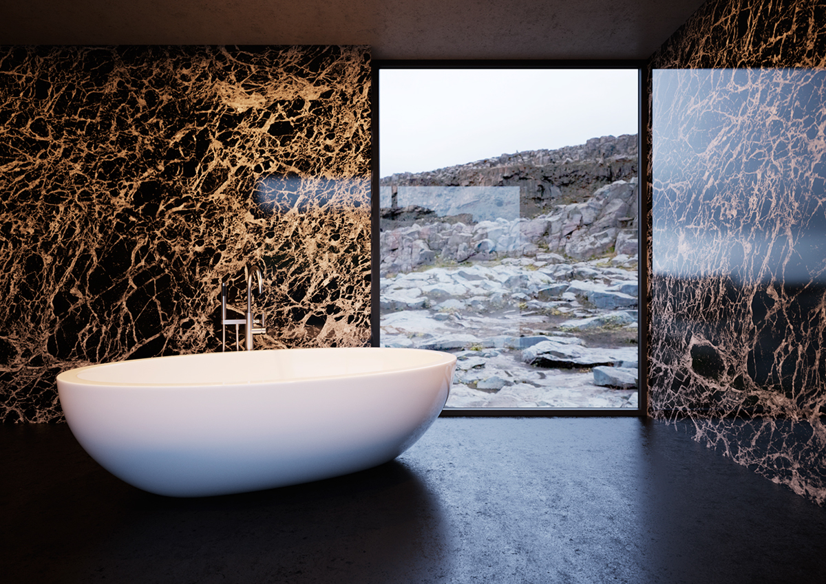 CGI CG 3ds max V-ray vray rendering Render Spa bathroom archviz visualization Interior Sauna 3D bath