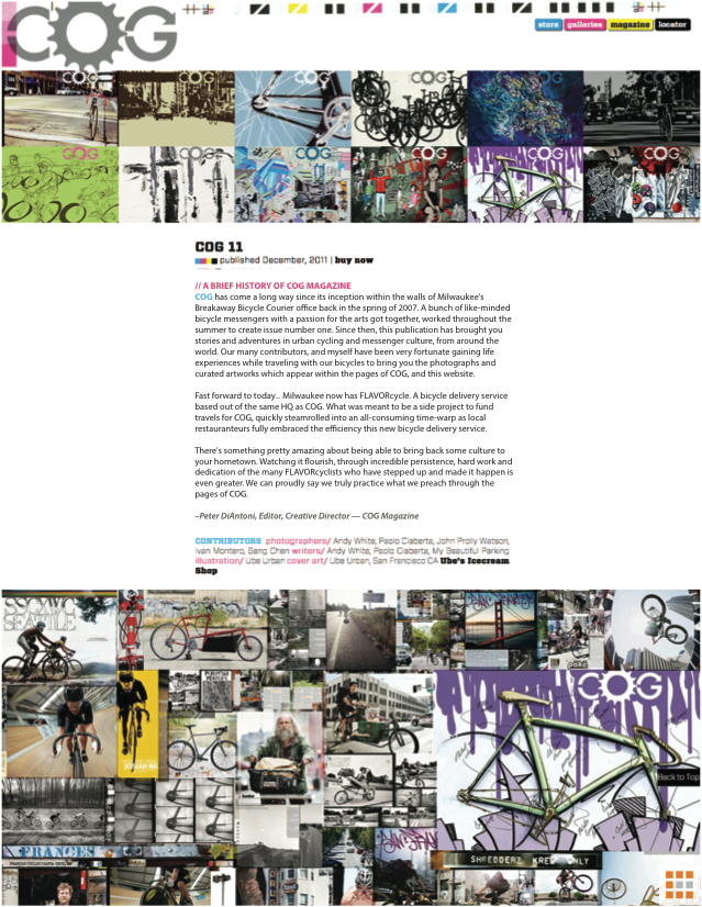 cog magazine Ube cover article lavender drips Bicycle track