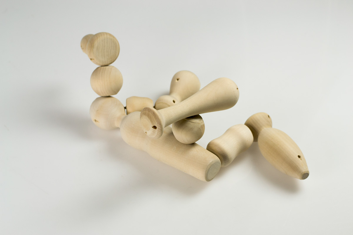 kids toy blocks build modules mechanism blob Form lathe wood