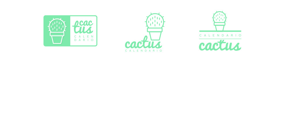 logo calendar calendario icons Iconos BRANDING + cactus agenda