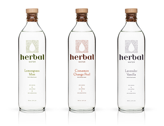 Herbal Water water packaging Water Bottle Herb floral water