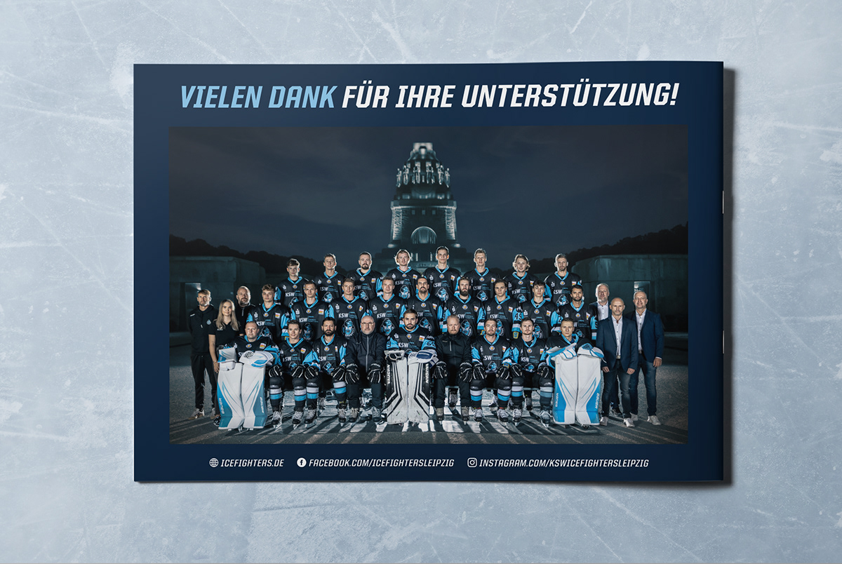 hockey brochure Sponsorship sport Sports Design sports marketing print design  hockey design ice hockey sponsoring