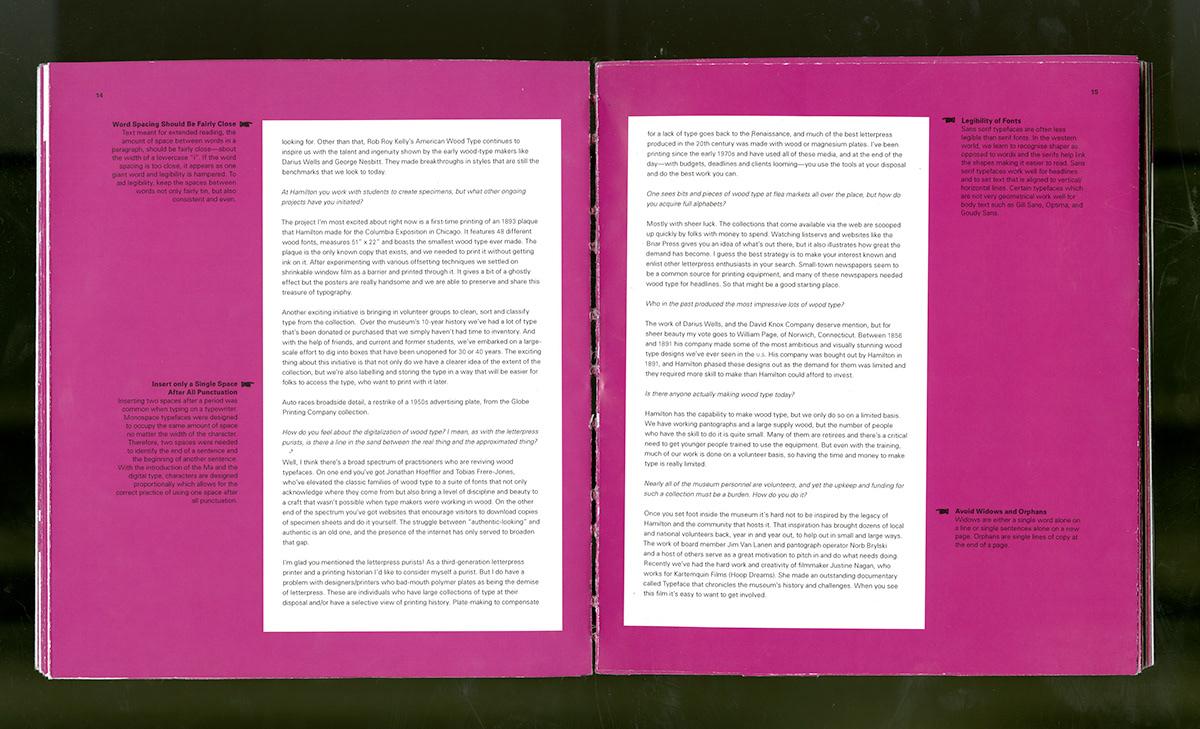 book design type fonts french folds coptic binding handmade