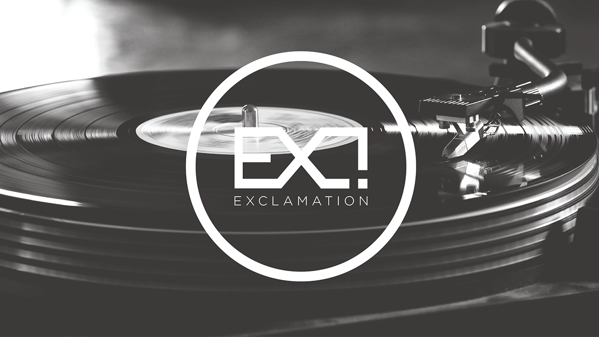 logo  exclamation  Music drumnbass drum bass black White blackwhite electronic youth alternative vynil djs sound
