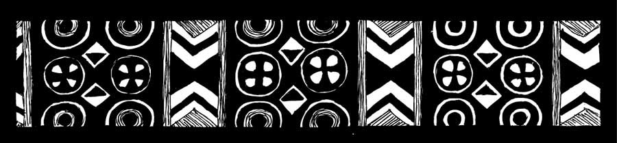 pattern tribal indigenous doodle sketch liner Black&white geometric repeating Tiki polynesian pacific Tropical exotic