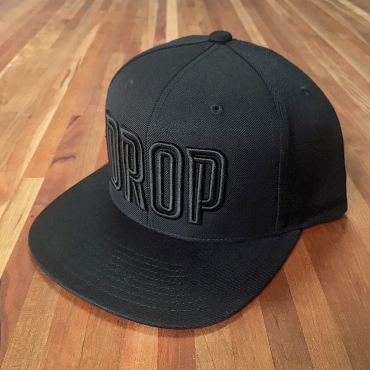 Drop Cap headwear cap shadow black on black apparel