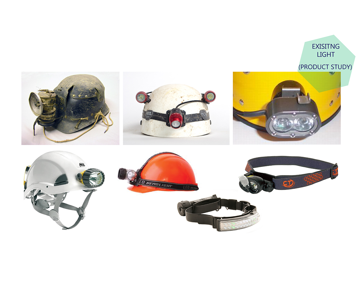 light torch Helmet Wearable Lighting futuristic Caving Sporty adventure sport minimalistic swift semantics