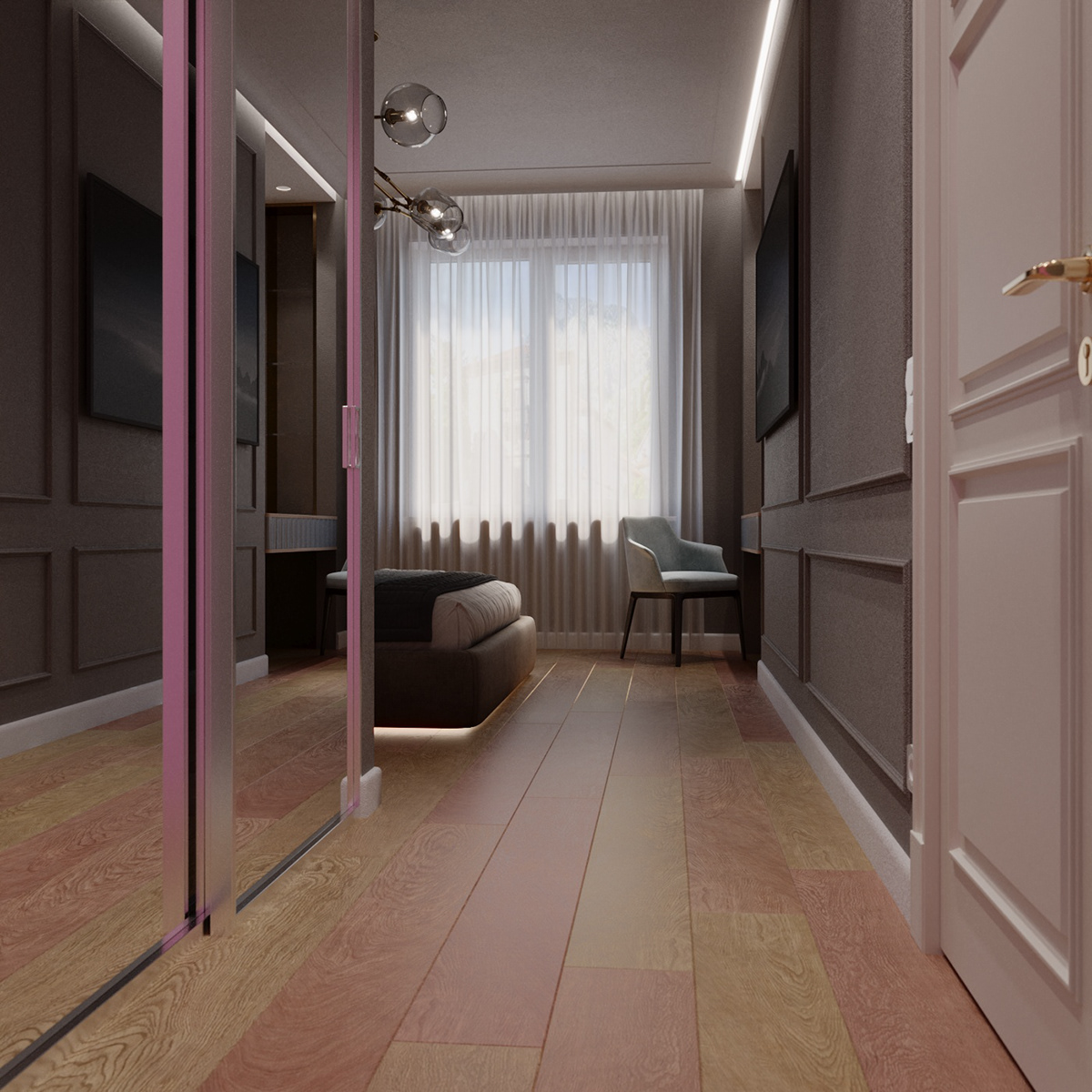 3ds max visualization interior design  corona Render vray architecture interiordesign bedroom Interior
