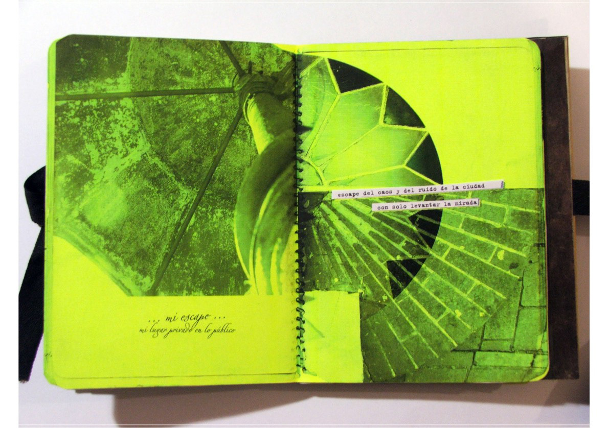 diseño audiovisual amarillo fluo neon yellow puente buenos aires Belgrano sketchbook artbook handmade scrapbook city