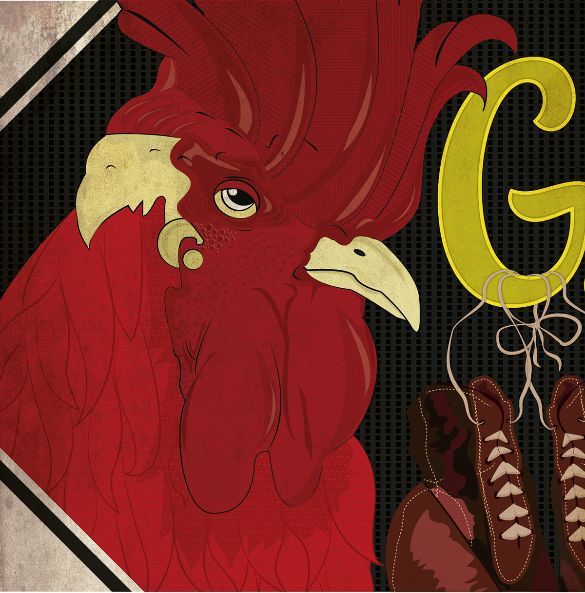 Rooster Boxer design ilustracion logo gallo animals boxeo
