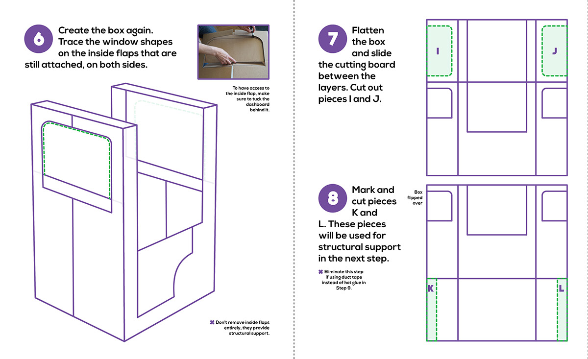 cardboard instructions modular kids